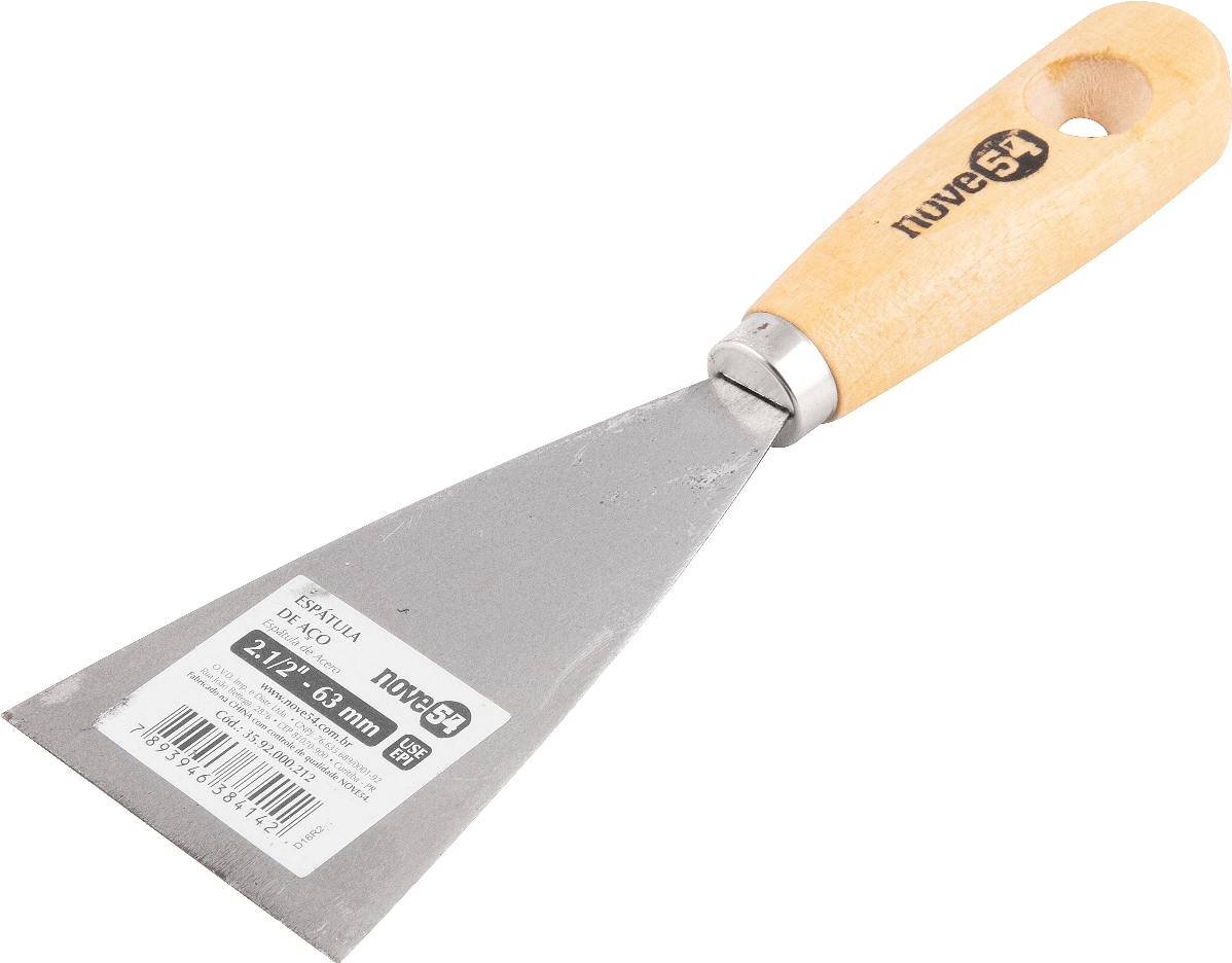 ESPATULA PINTURA ACO LISA CB MADEIRA     2.1/2 NOVE54 ref. 14.1546
