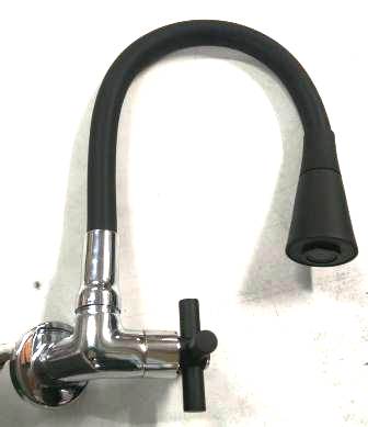 TORNEIRA 1/4V B.MOVEL PIA C64 1166 FLEX. CONE PRETO ref. 1855