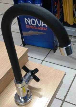 TORNEIRA 1/4V B.MOV. LAVAT. C-64 1197 FLEX PRETO ref. 1857