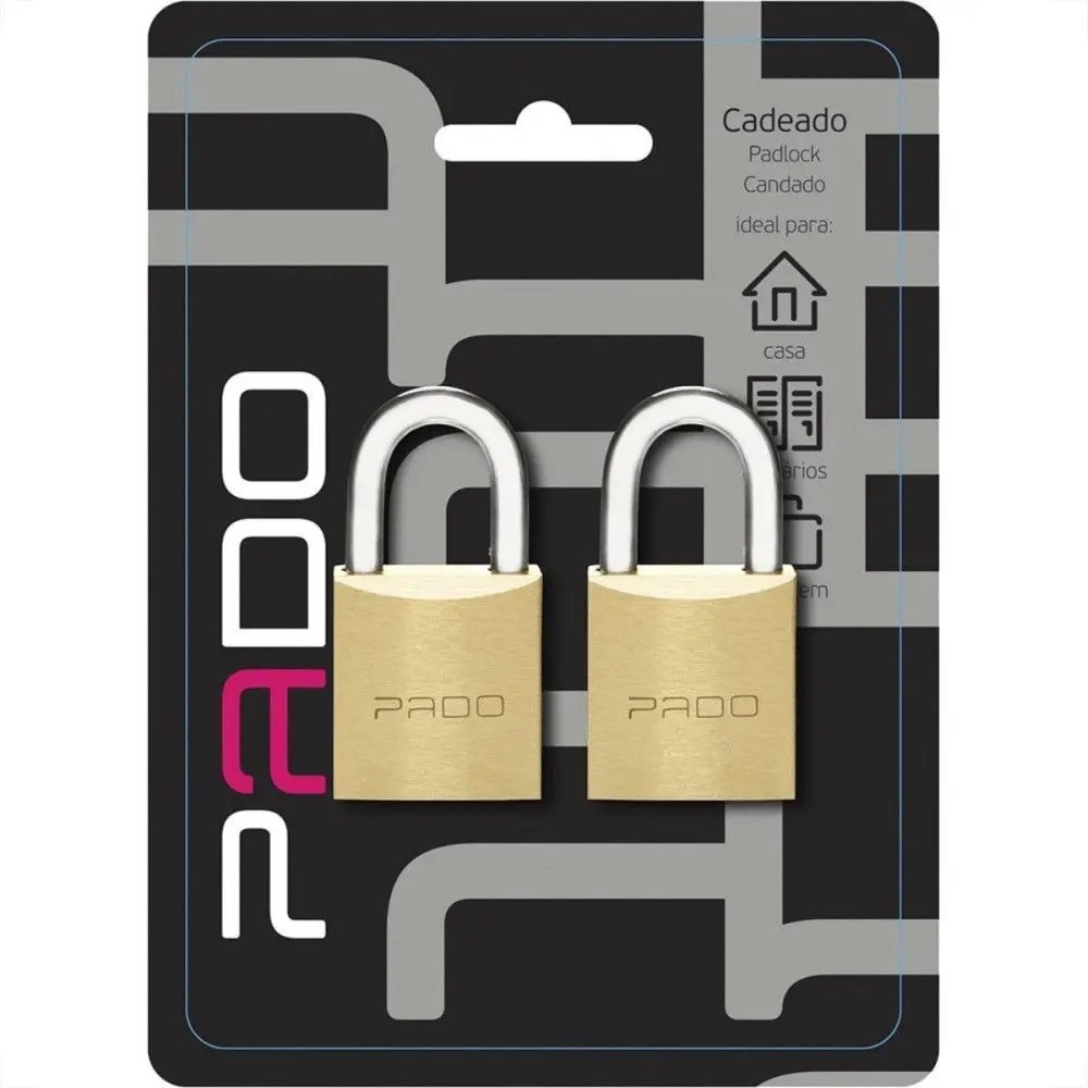 CADEADO PADO LATAO  A 20 CJ 2PC - SEGREDO IGUAL ref. 018224