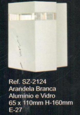 LUMINARIA ARANDELA PAREDE R.SZ 2124 1 LAMPADA ref. 019036