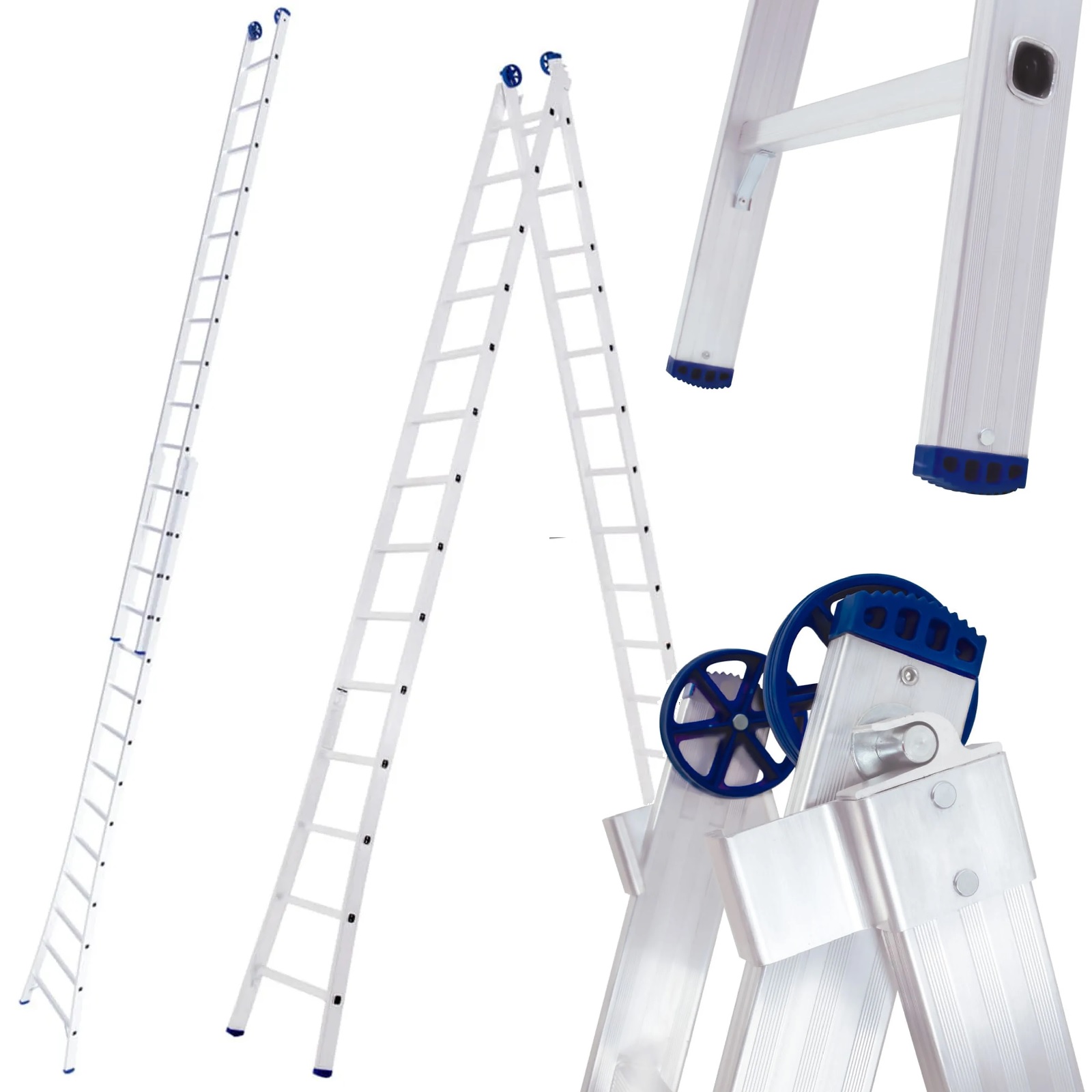 ESCADA ALUMINIO EXTENSIVA 2X14 MOR ref. 020123