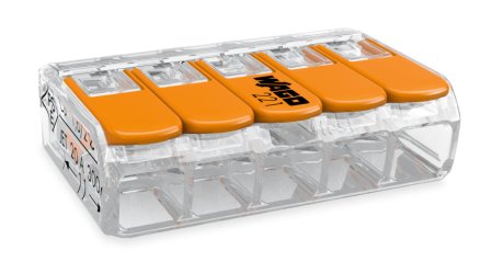 CONECTOR EMENDA WAGO 5P 0,20MM A 4MM 415 32A ref. 022727