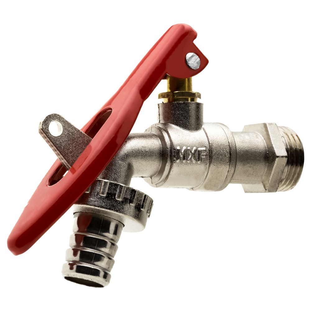 TORNEIRA ESFERA JARDIM P/ CADEADO 3/4X3/4 VERMELHA ref. 024526