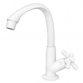 TORNEIRA PL. TIGRE CROSS B.MOV. LAVAT. BRANCA ref. 024673