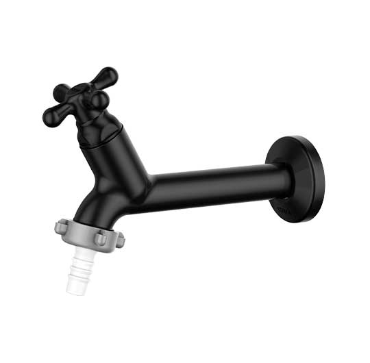 TORNEIRA PL. VIQUA MARUJA 15CM TANQUE C/ BICO PRETA ref. 025794