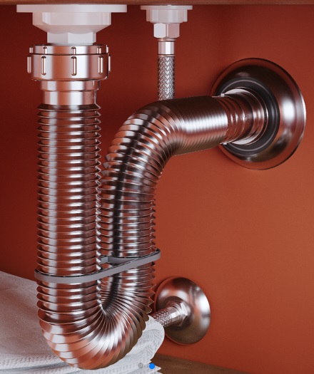 SIFAO SANF. CENSI   UNIVER. CROMADO 69CM C/ CANOPLA ref. 026361