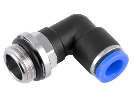 ENGATE RAP. AR TUBO PU CONEXAO COTOVELO R.1/4 X 6MM ref. 026625