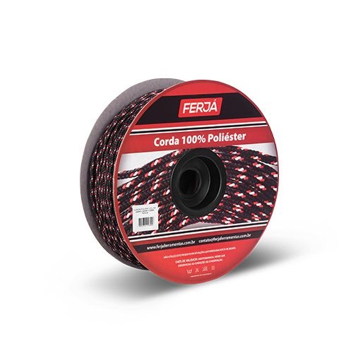CORDA POLIESTER PT/VM 08 MM ROLO APROX. 240MT ref. 026806