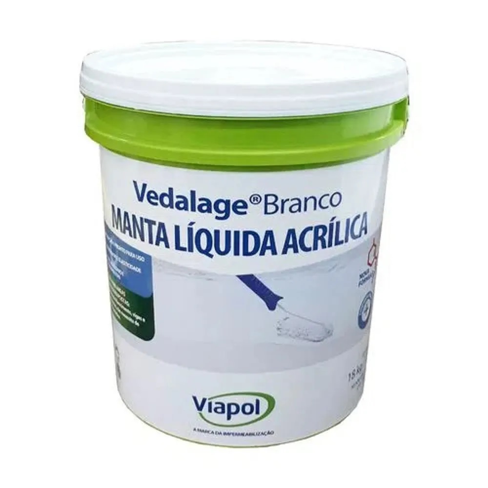 VIAPOL VEDALAGE BRANCO MANTA LIQUIDA BALDE 18 KG ref. 026843