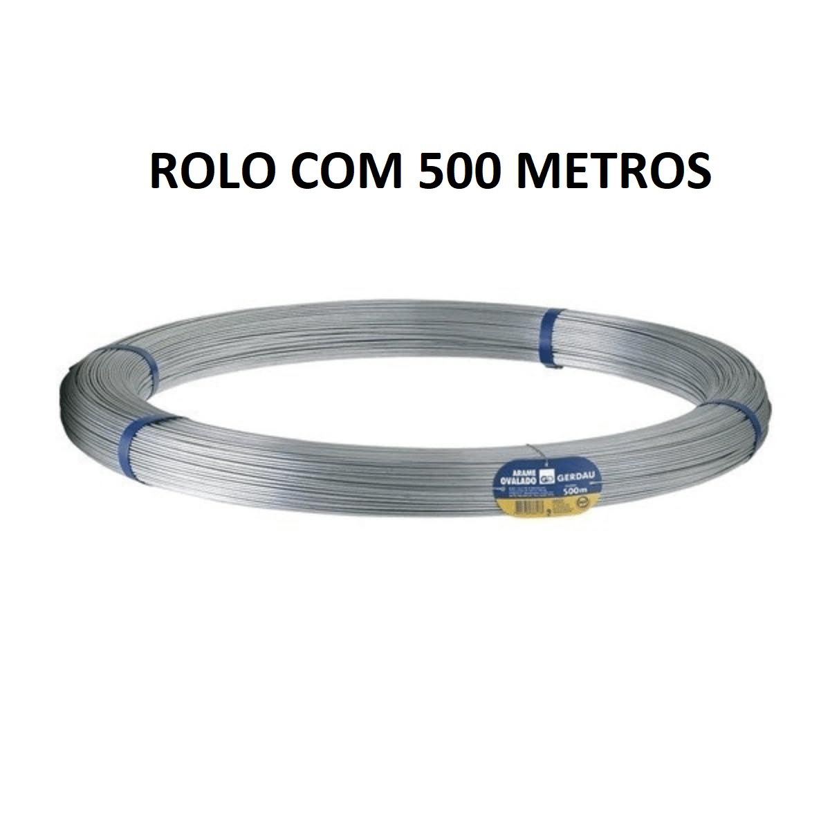 ARAME GALVANIZADO OVALADO 2.4X3.0MM ROLO 500MT ref. 026900