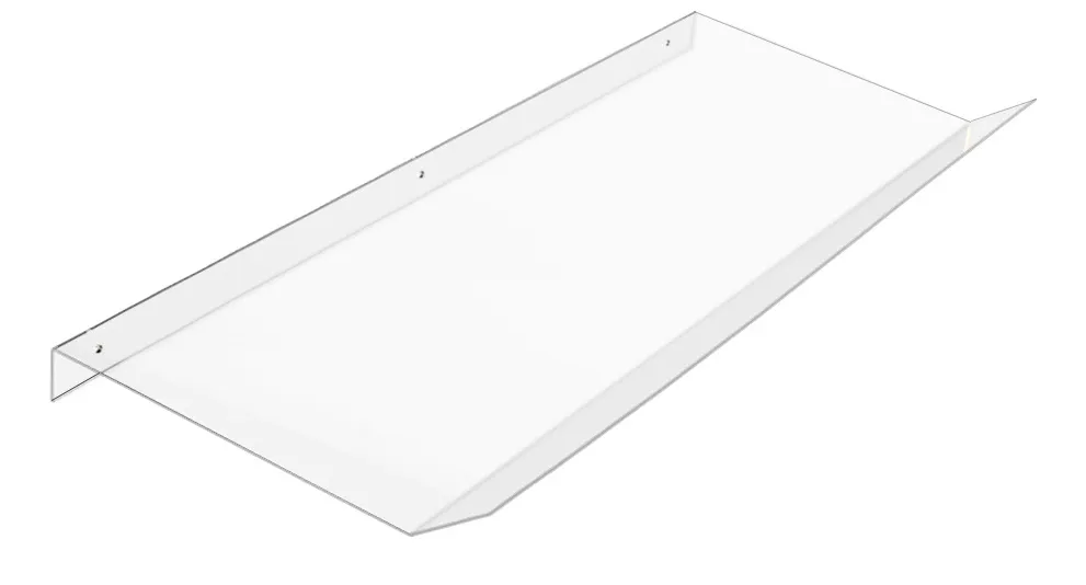 CHAPA ACRILICO CRISTAL DEFLETOR AR COND. 100X36CM ref. 027301