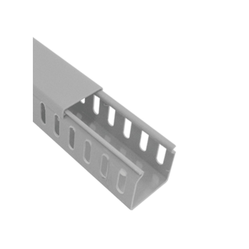 CANALETA EXT. ILUMI 50X50 CINZA 2MT SEMI-ABERTA ref. 027317