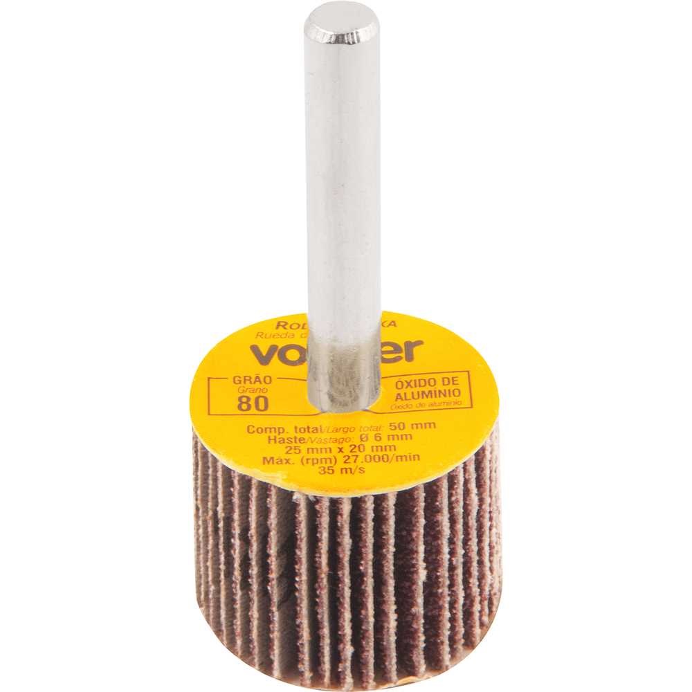 RODA LIXA 25MM X 20MM COM HASTE G-080 ref. 027333