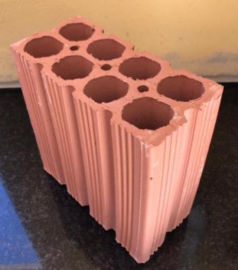 TIJOLO BAIANO 09X19X19 FR-REDONDO ref. 08.0032