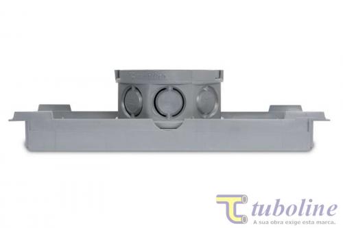 CAIXINHA LUZ LAJE 25 P.V.C TUBOLINE CINZA / AMARELO ref. 12.0939