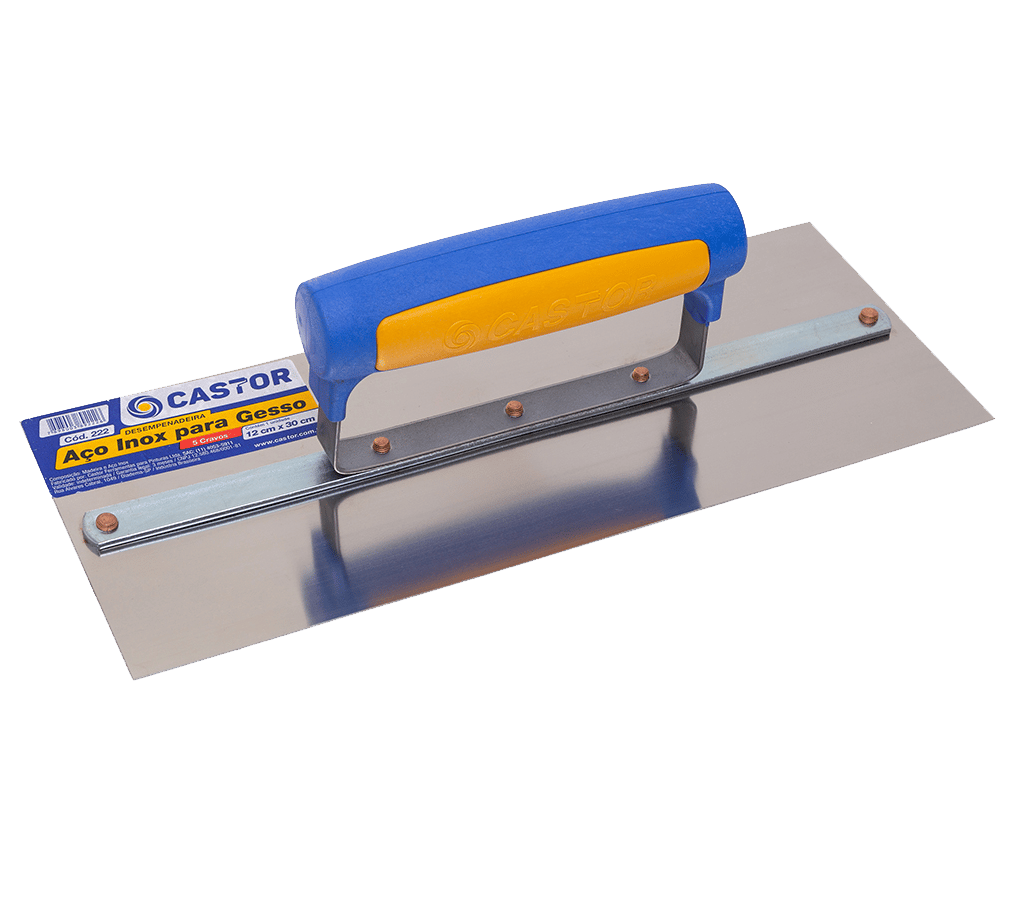 DESEMPENADEIRA INOX CASTOR 12X30 REF. 222 P/ GESSO ref. 14.1694