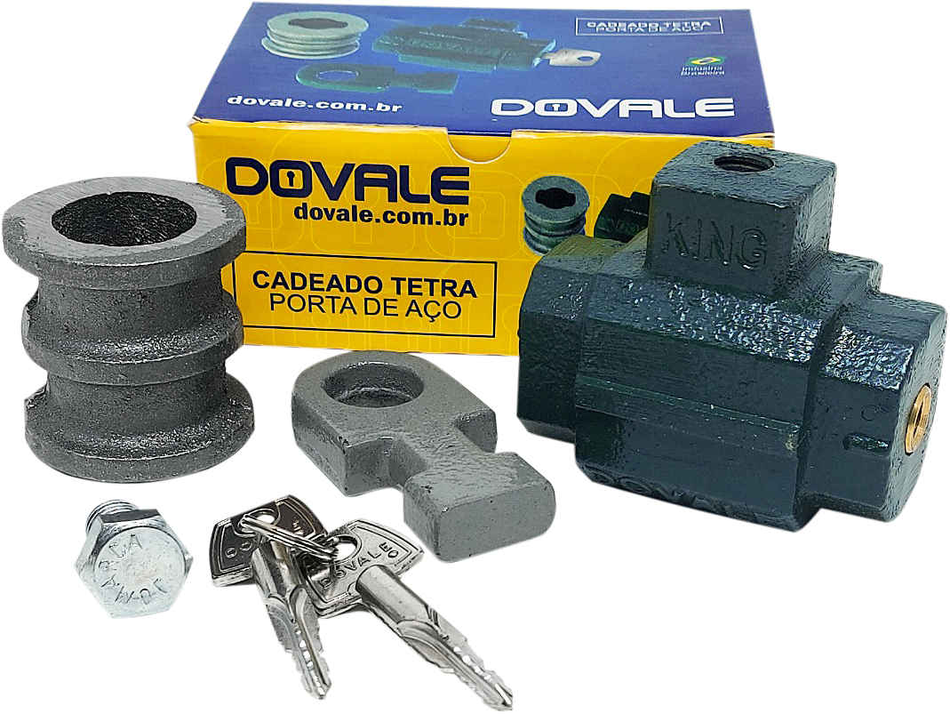 CADEADO P/ PORTA ACO KING TETRA 69011 ref. 14.1920