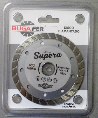 DISCO CORTE DIAM.  4.1/2 TURBO BUGAFER SUPERA PRATA ref. 32.0002