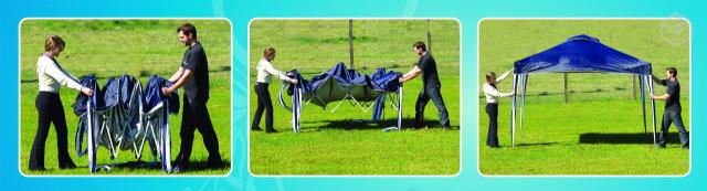 GAZEBO X-FLEX 3 X 3 AZUL MOR ref. 018221