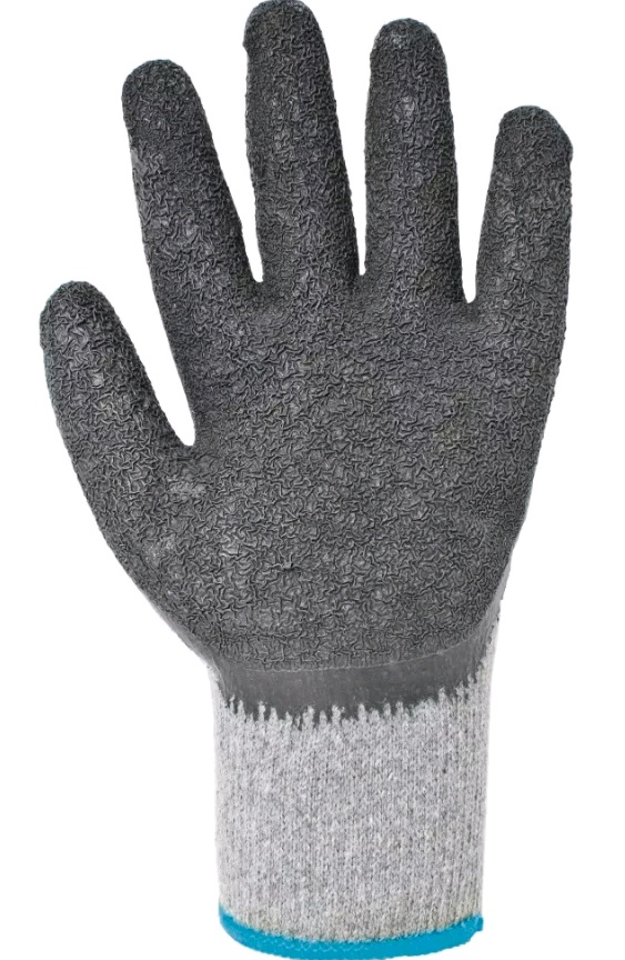 LUVA PROTECAO LATEX CORRUGADO NYLON CINZA G ref. 018264