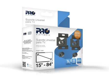 SUPORTE P/ TV FIXO 15/100 LCD/LED PQST-1584 ref. 018361