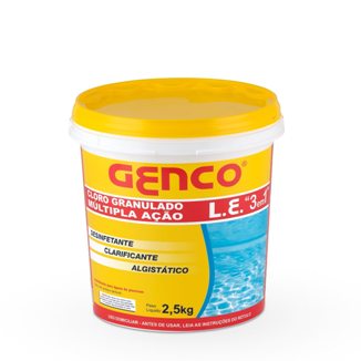 GENCO CLORO GRANULADO MULT ACAO 3X1  2,5KG ref. 018523
