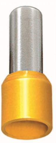 TERMINAL PRE ISOLADO TUBOLAR ILHOS I   25MM AMARELO ref. 018684
