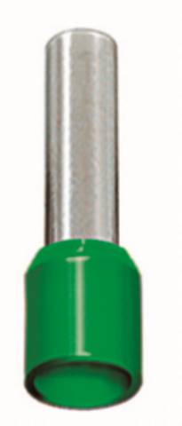 TERMINAL PRE ISOLADO TUBOLAR ILHOS F  6,0MM VERDE ref. 018884