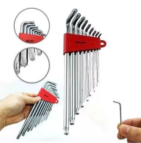 CHAVE TORX JOGO 09 PC MTX C EXTRA LONGA ref. 019069