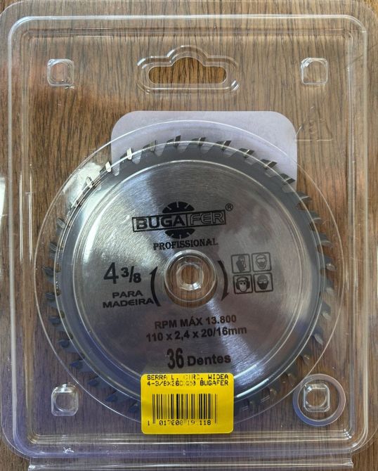 SERRA L. CIRC. WIDEA 4-3/8X36DX20 BUGAFER ref. 019111