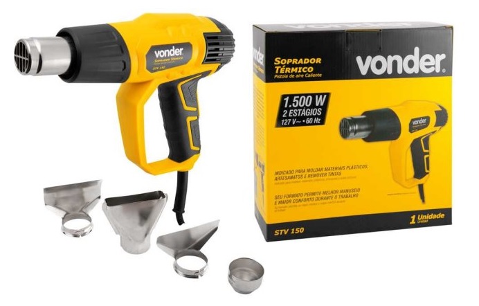 SOPRADOR TERMICO VONDER 127V 1500W STV 150 ref. 019885