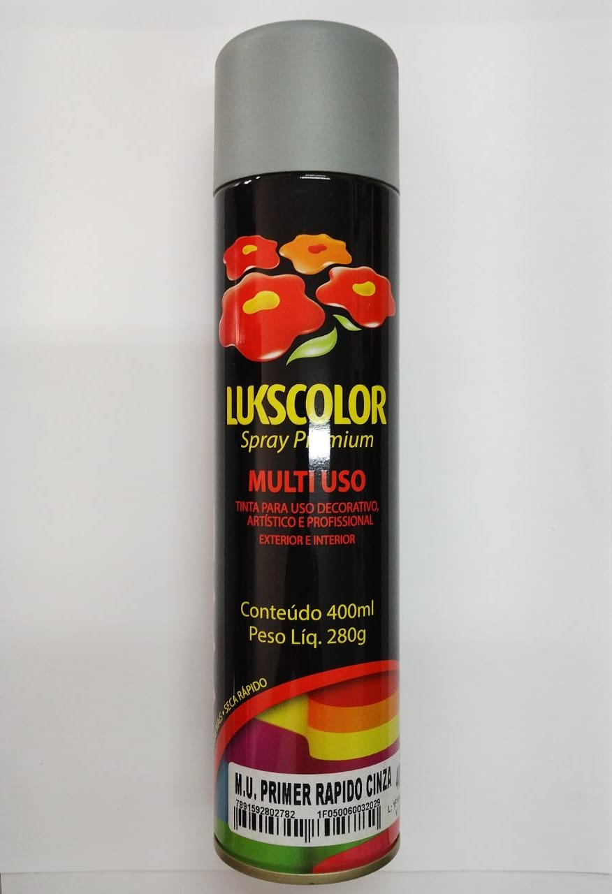 SPRAY LUKS PRIMER RAPIDO CINZA FOSCO 400ML ref. 020408