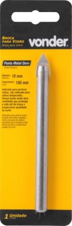 BROCA PARA PORCELANATO / VIDRO 10MM X 100MM C/ PONTA ref. 020465