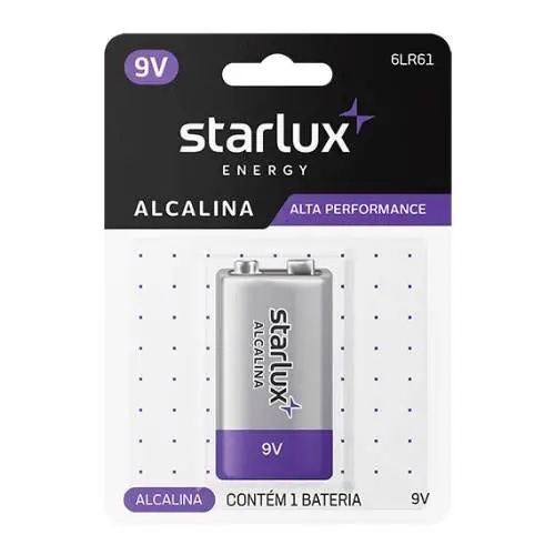 PILHA ALC.MOD- BATERIA 9V STARLUX ref. 021250