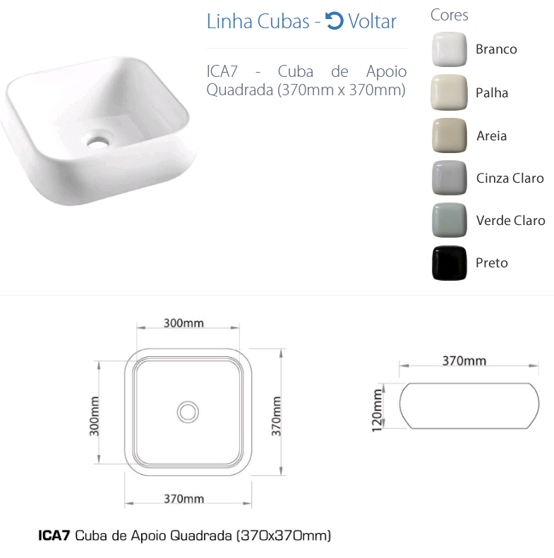 CUBA LOUCA APOIO ICASA ICA  7 BRANCA ref. ICA700