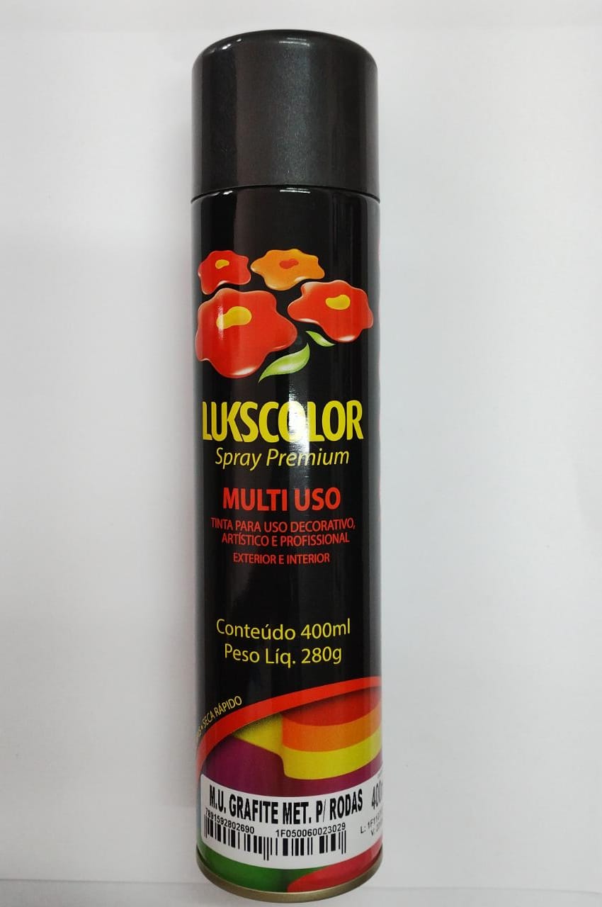 SPRAY LUKS GRAFITE METALICO PARA RODAS 400ML ref. 021803