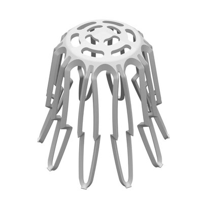 GRELHA PLAST. CALHA HEMISFER FLEXIVEL DN88/100 ref. 022130