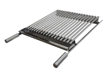 GRELHA P/ CHURRASQ. 55X40 ARGENTINA AJUSTAVEL INOX ref. 022689