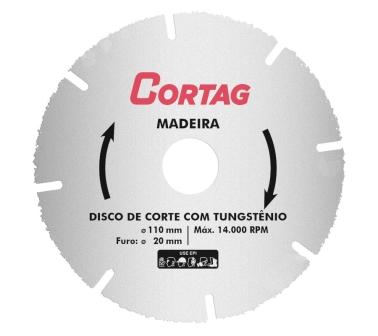 SERRA L. CIRC. MADEIRA 4-3/8X20 CORTAG TUNGSTENIO ref. 022708