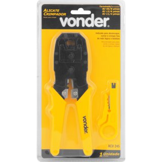 ALICATE P/ CRIMPAR RJ45 / RJ12 / RJ11 PROF. ACV245 ref. 023046