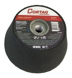 REBOLO COPO CONICO 100 X 50 G080 M14 ref. 023730