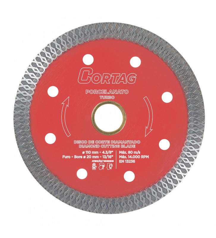 DISCO CORTE DIAM.  4.1/2 TURBO PORCELANATO BEST VM ref. 023920