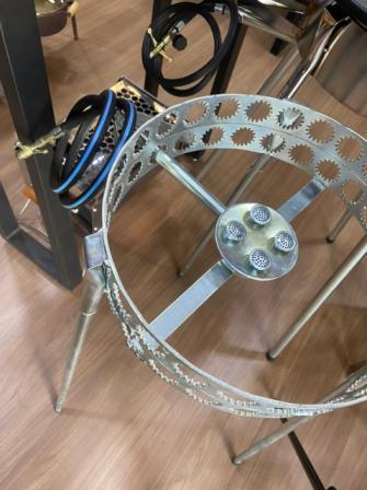 FOGAO 1 BOCA GAS C/ PE C/ MANGUEIRA E REGISTRO GAS ref. 024104