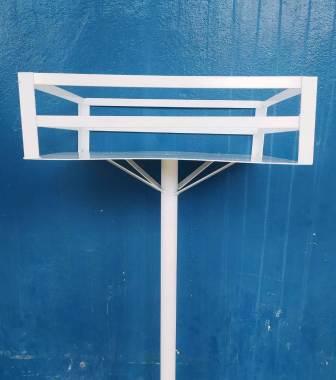 LIXEIRA  VL RICA CHAPA ACO CALCADA QUADRADA BR ref. 024313