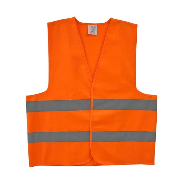 COLETE REFLETIVO JAQUETA VELCRO LARANJA G ref. 024606
