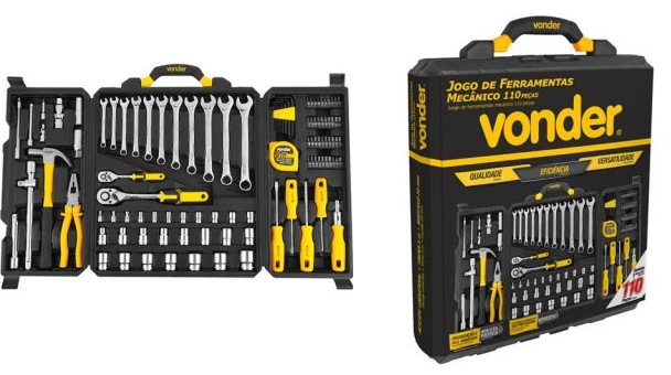 CHAVE JOGO FERRAMENTAS DIVERSAS 110 PC MECANICO ref. 024616