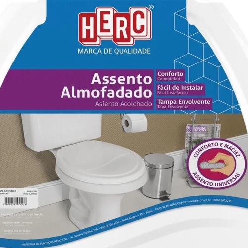 ASSENTO HERC ALMOFADADO OVAL 2385-BRANCO ref. 024670