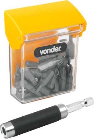 CHAVE PONTA BIT JOGO PONTEIRAS 25MM 21 PC C/EXTENS. ref. 024905