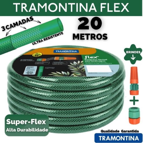 MANGUEIRA KIT JARDIM FLEX ENG+ESGUI 20MT ref. 024959